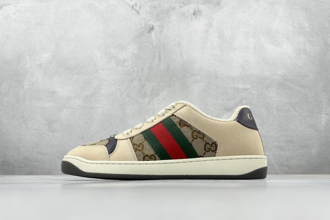 480 S 新货#全新批次 纯原级别 星空礼盒版 Gucci Distressed Screener sneaker 古驰小脏鞋