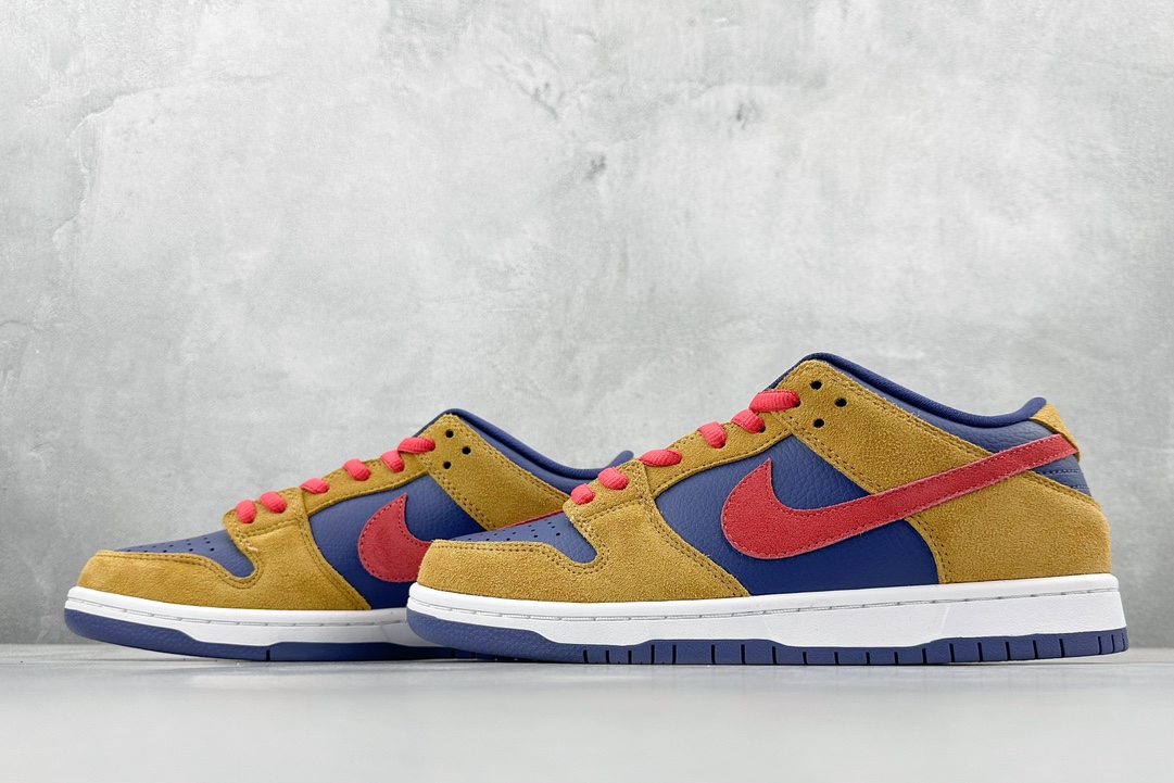 220 JH Nike  Dunk SB Low Pro 小熊爸爸 棕红蓝 低帮休闲运动板鞋 BQ6817-700