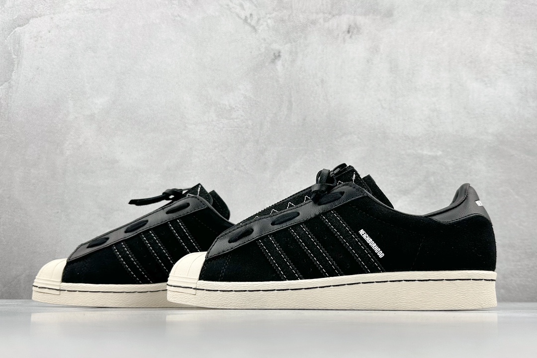 150 NBHD x Adidas   Superstar GX1400 拉链拆卸款 贝壳头休闲板鞋