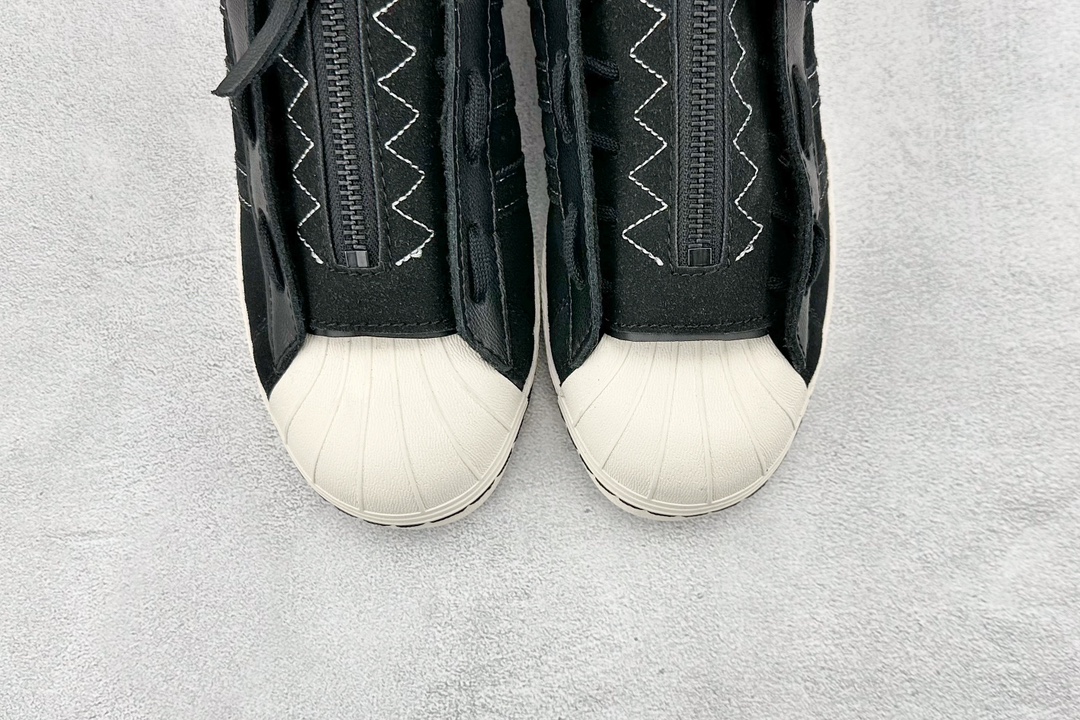 150 NBHD x Adidas   Superstar GX1400 拉链拆卸款 贝壳头休闲板鞋