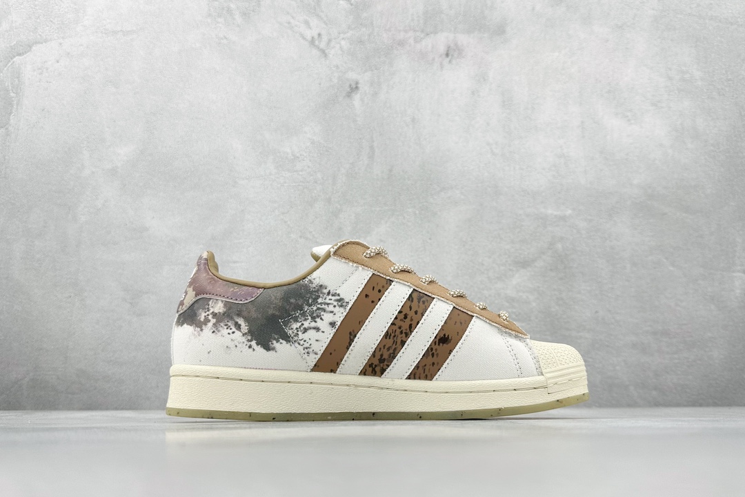 150 Adidas   Originals Superstar 贝壳头白棕色 IG5976