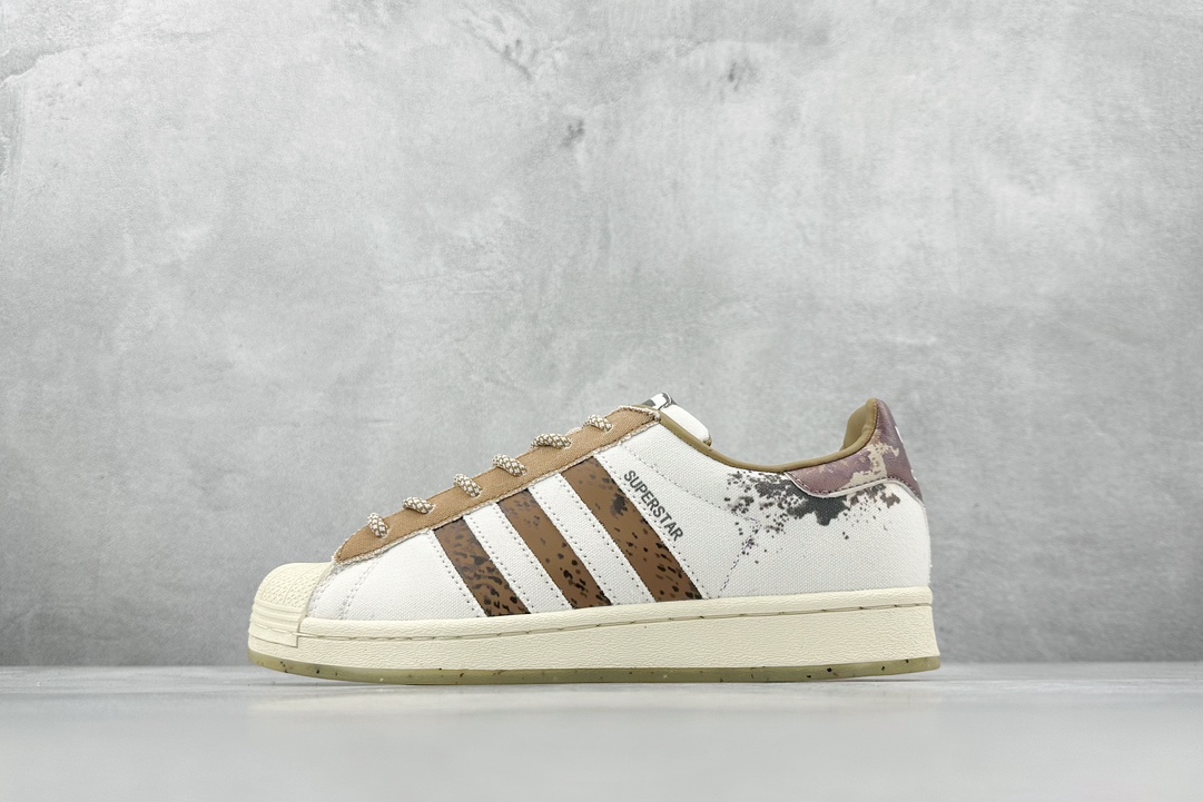 150 Adidas   Originals Superstar 贝壳头白棕色 IG5976