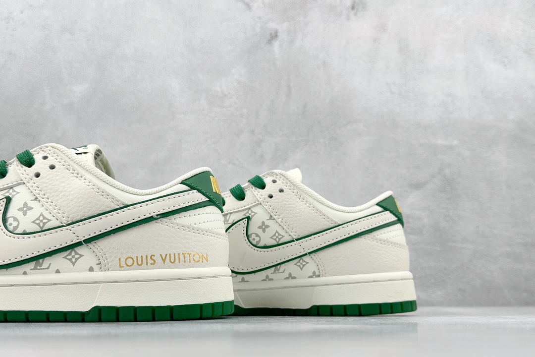 Lv x Nike Dunk Low 米白绿暗夜骑士 FC1688-127