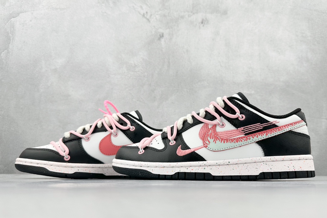 240 CS Nike  Dunk Low "Multi Color" 活力三勾 定制版解构绑带休闲板鞋 FD4623-157