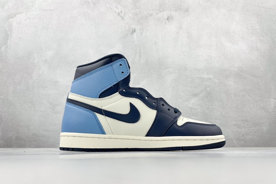 B Air Jordan AJ1 High Retro Obsidian 555088-140