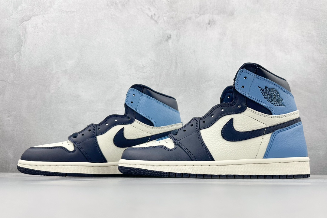 B Air Jordan AJ1 High Retro Obsidian 555088-140