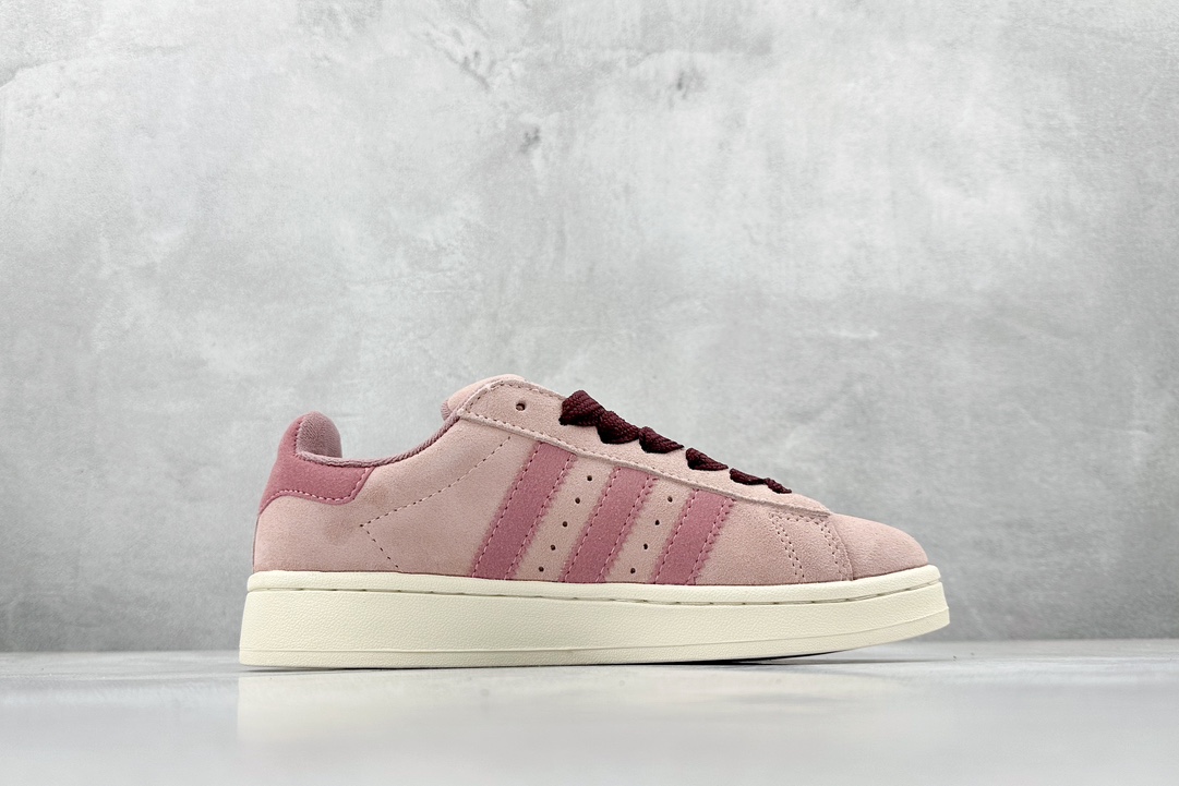 Adidas Campus clover pink and white suede casual shoes HP6286