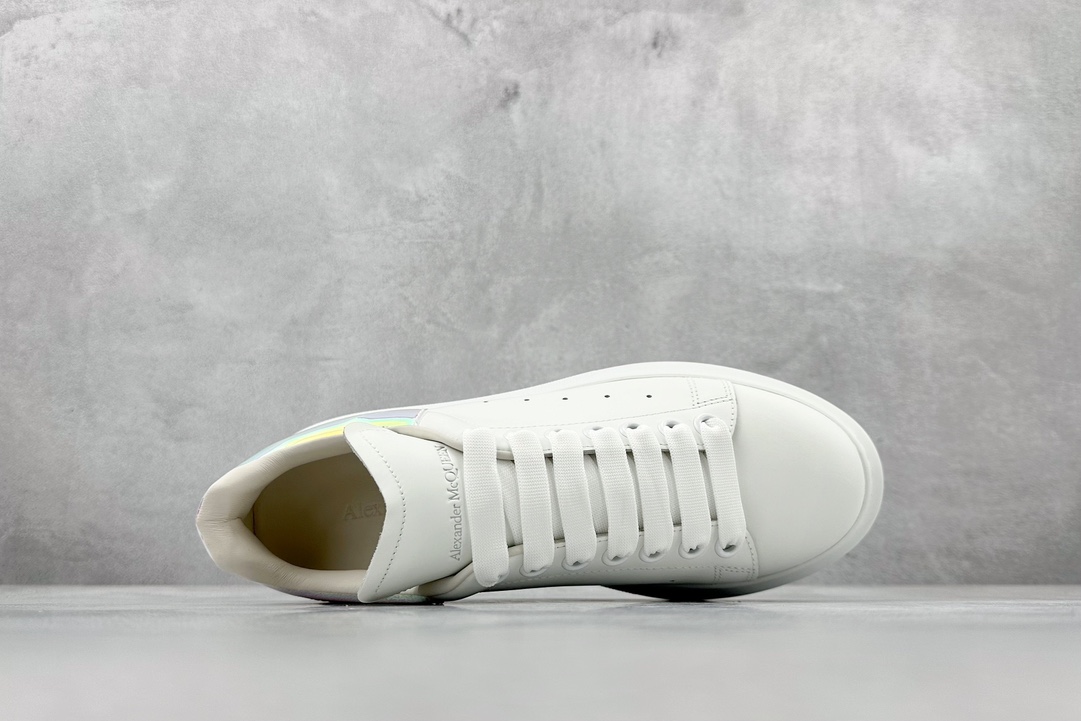 S pure original Alexander McQueen Alexander McQueen platform shoes thick sole heightening white shoes