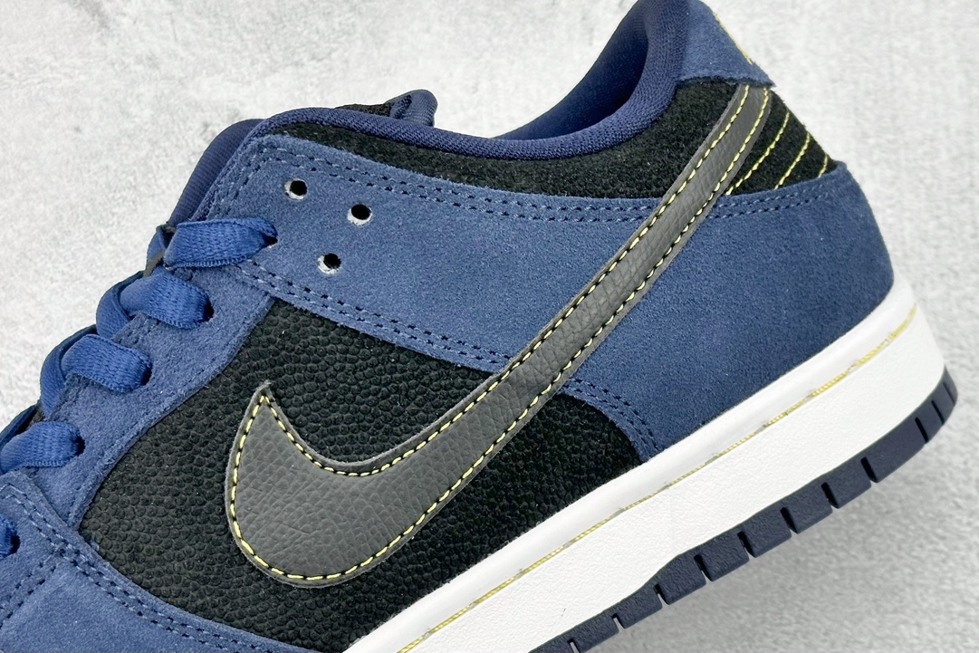 JH NIKE SB Dunk Low Black and Blue 304292-408