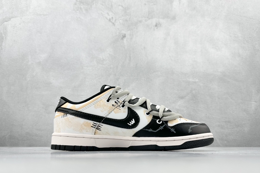 Nike Dunk Low Fire Heart Scotland Old Oxidation Deconstruction Strap SB Retro Low Top Casual Shoes DD1391-100