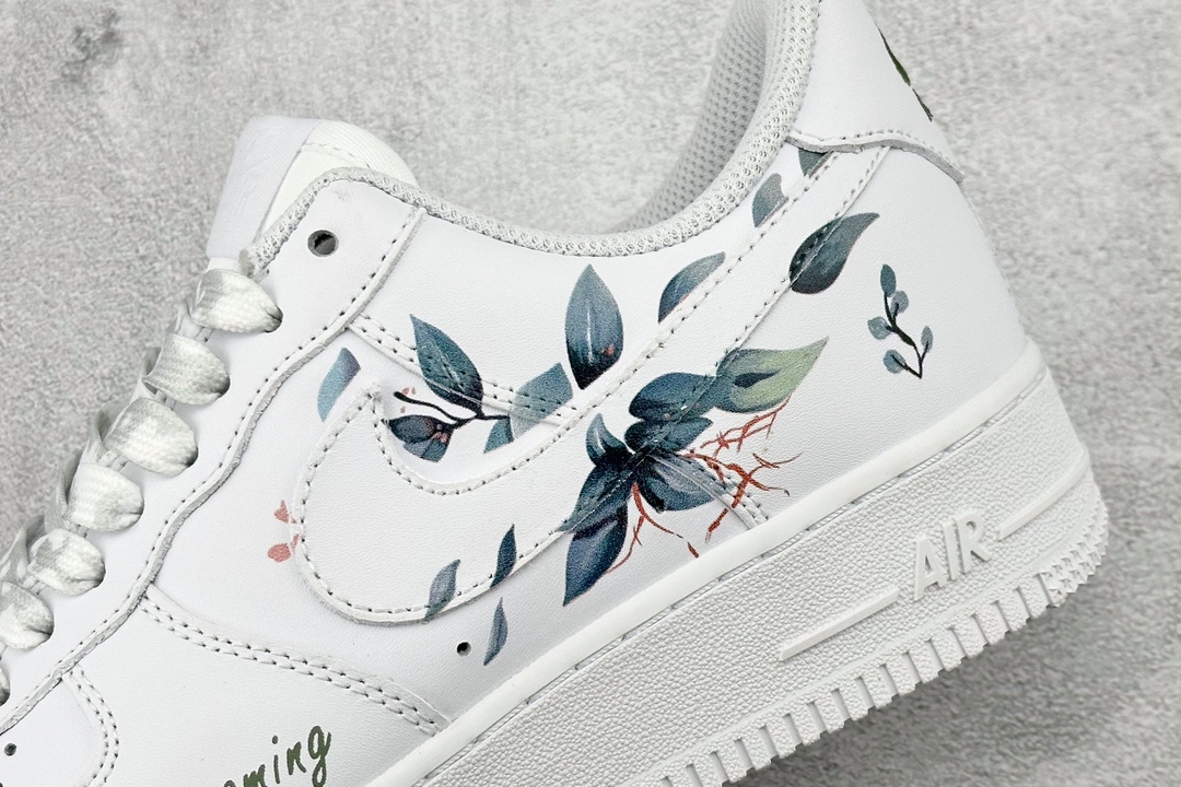 YH Nike Air Force 1 Low 07 x Louis Vuitton White and Black LV Print