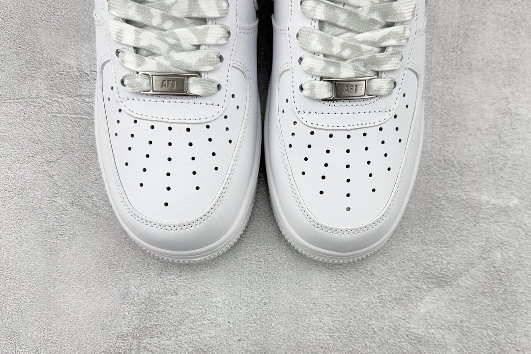 YH Nike Air Force 1 Low 07 x Louis Vuitton White and Black LV Print