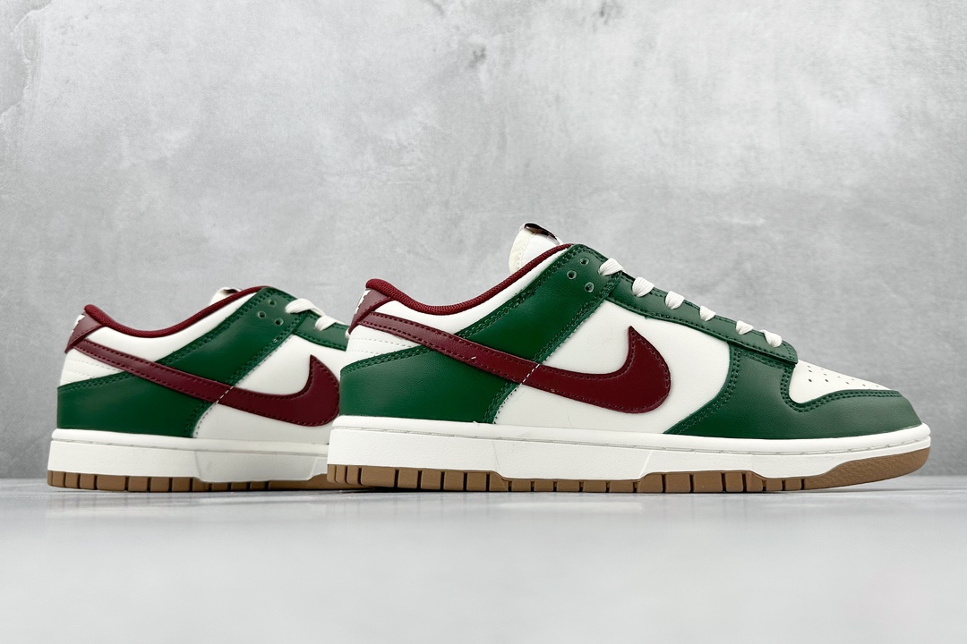 H Nike Dunk Low Dark Green Wine Red FB7160-161