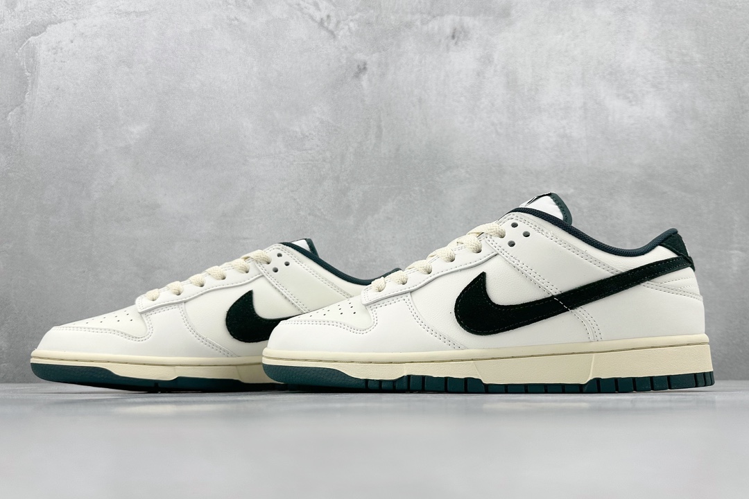 H Nike Dunk Low ”Athletic Department” Retro White and Green Low-top Casual Sports Shoes FQ8080-133