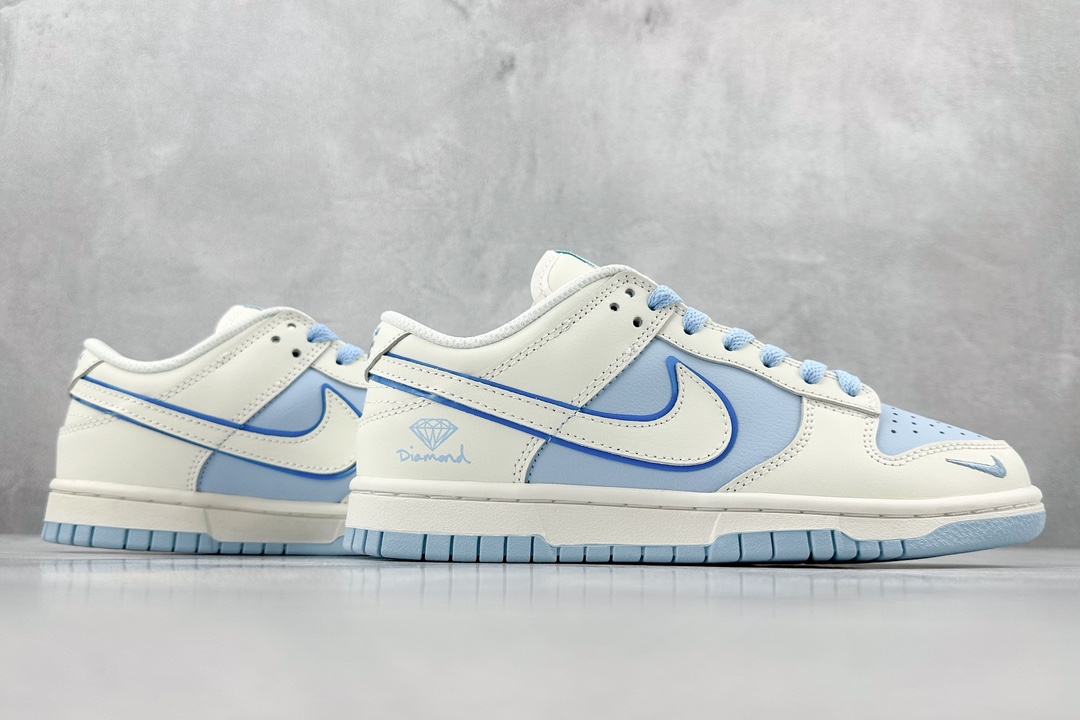 X Nike SB Dunk Low White Blue Diamond XH1733-002