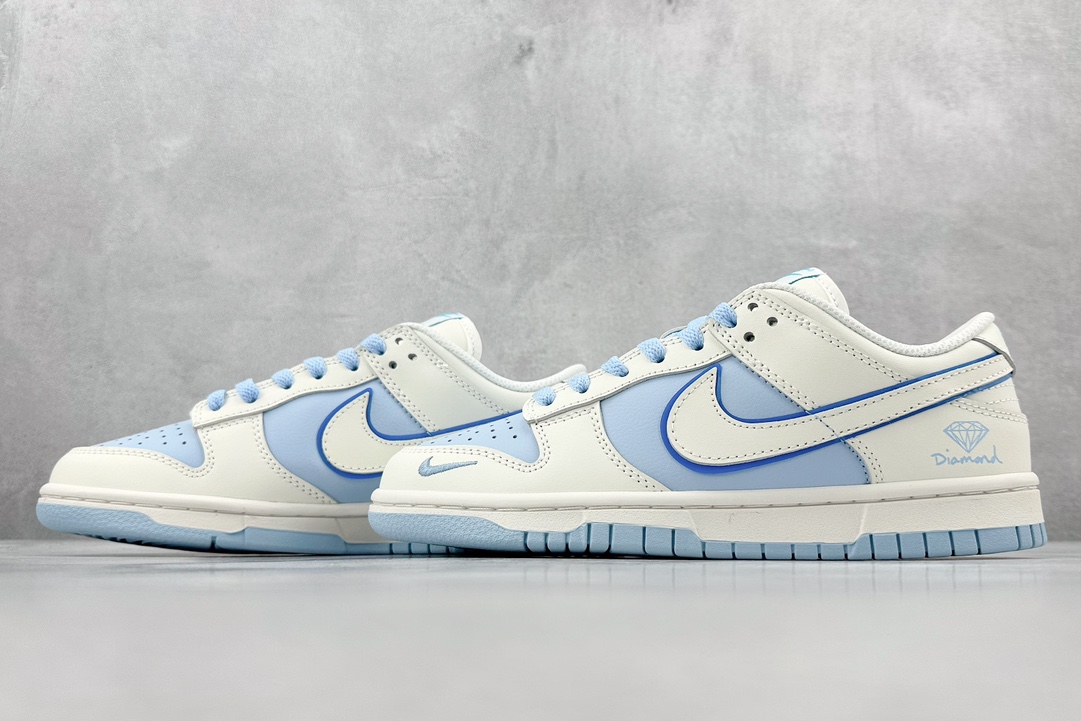 X Nike SB Dunk Low White Blue Diamond XH1733-002