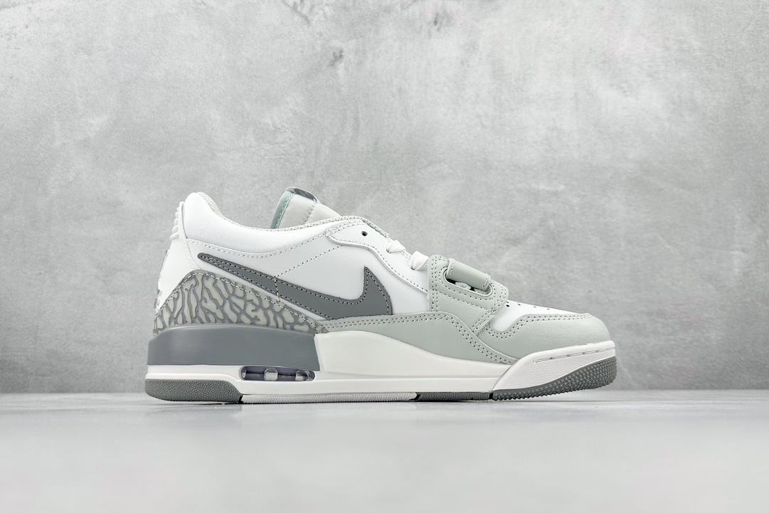 The most cost-effective Air Jordan Legacy 312 Low AJ312 low-top cracked PV8115-101 white and gray