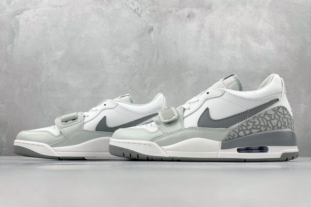 The most cost-effective Air Jordan Legacy 312 Low AJ312 low-top cracked PV8115-101 white and gray