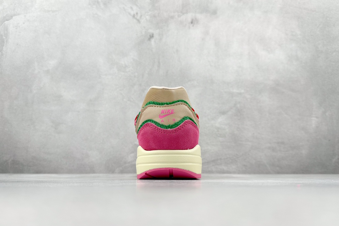 Nike Air Max 1 patchwork pink retro casual running shoes FN0598-200