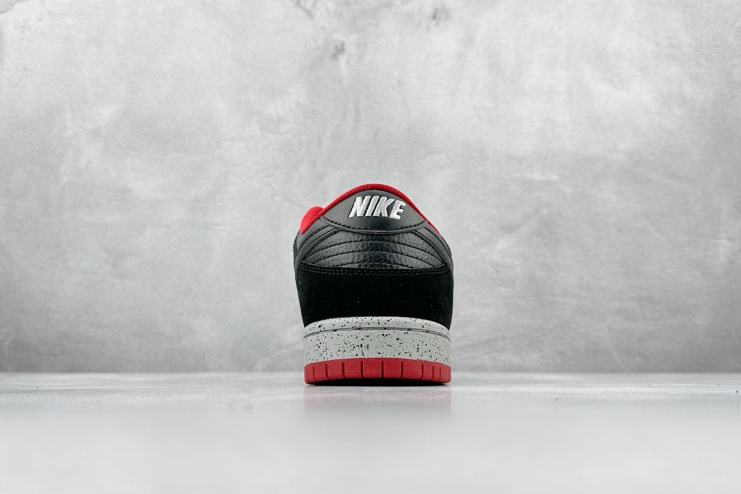 JH Nike SB Dunk Low Pro Black Red 304292-050