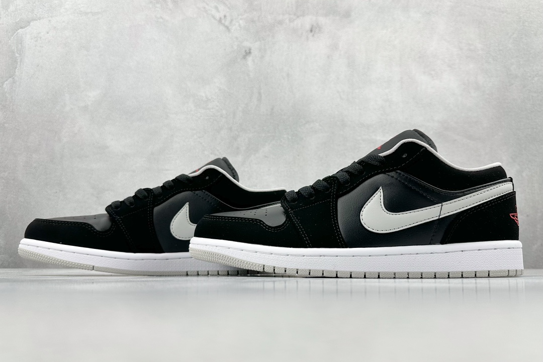 200 外贸 Air Jordan 1 Low AJ1 乔1黑灰文化低帮休闲板鞋 553558-032