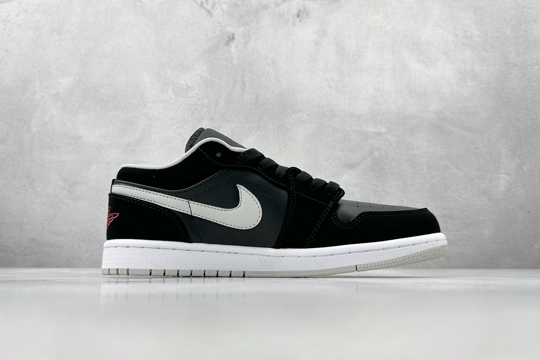 200 外贸 Air Jordan 1 Low AJ1 乔1黑灰文化低帮休闲板鞋 553558-032