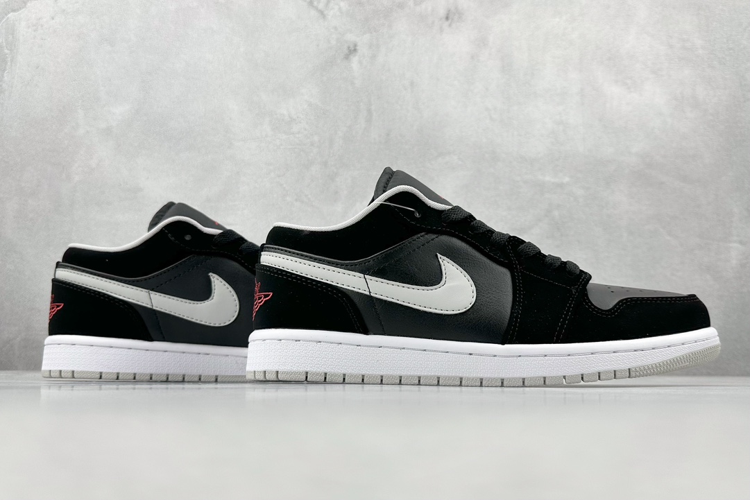 200 外贸 Air Jordan 1 Low AJ1 乔1黑灰文化低帮休闲板鞋 553558-032