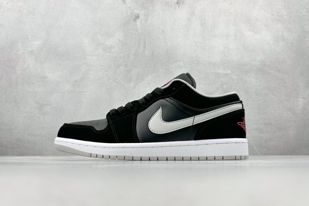 200 外贸 Air Jordan 1 Low AJ1 乔1黑灰文化低帮休闲板鞋 553558-032