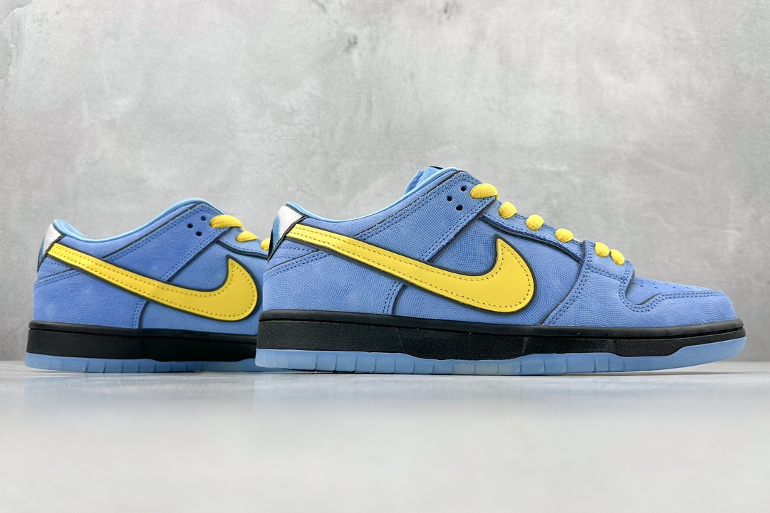 GT The Powerpuff Girls x Nike SB Dunk Low Powerpuff Girls joint blue bubble FZ8320-400