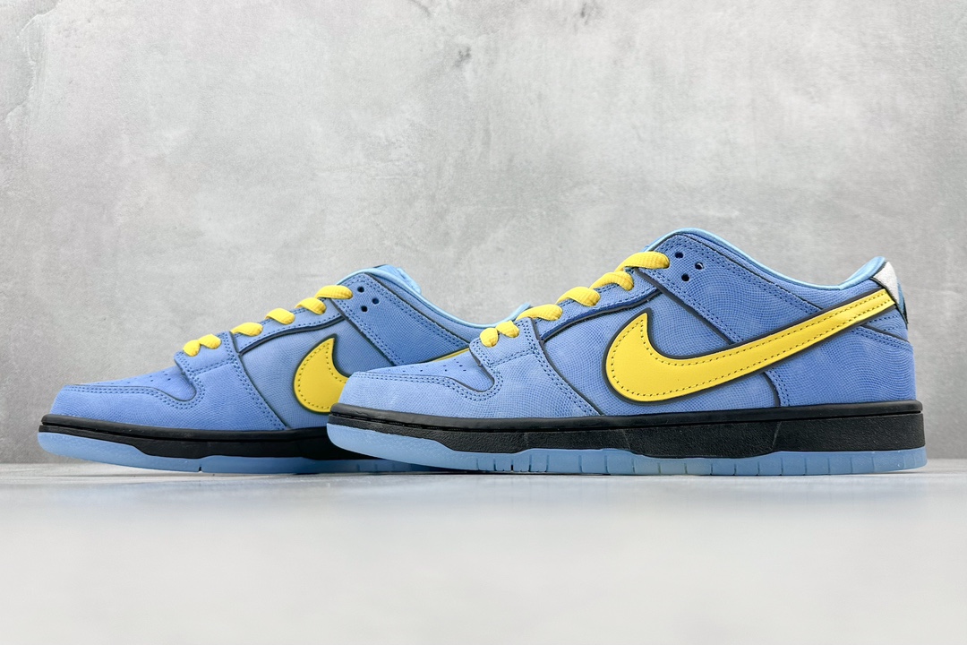 GT The Powerpuff Girls x Nike SB Dunk Low Powerpuff Girls joint blue bubble FZ8320-400