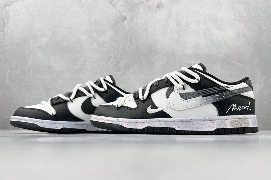 CS Nike Dunk Low ”Multi Color” Dynamic Three Hook Custom Edition Deconstructed Strap Casual Sneakers FD4623-160