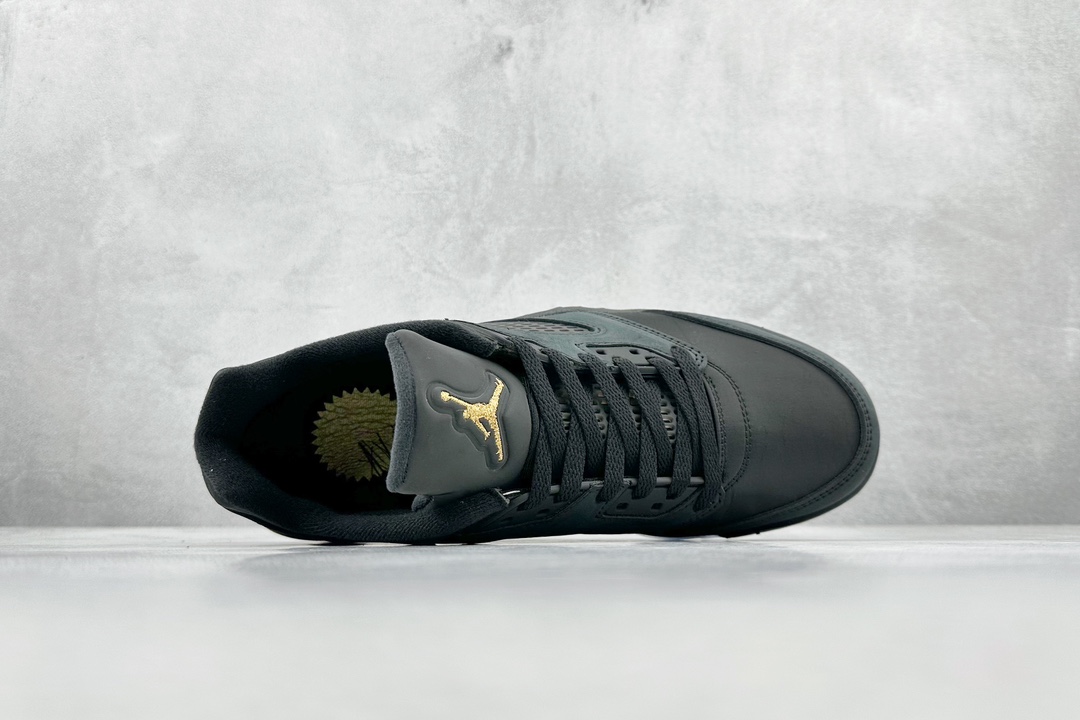 Super cost-effective Air Jordan 5 Low ”Wings” AJ5 Joe 5 black and gold pure original low-top basketball shoes DJ1094-001