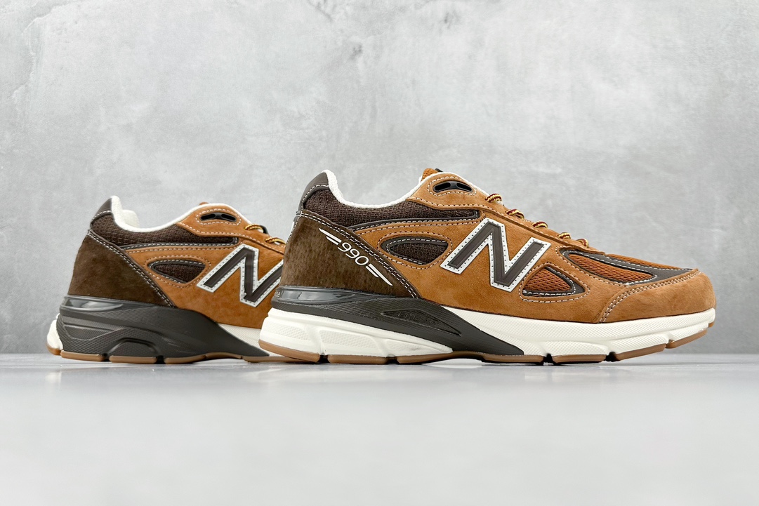 New Balance NB M990V4 series pure original classic retro versatile sports casual running shoes M990LL4