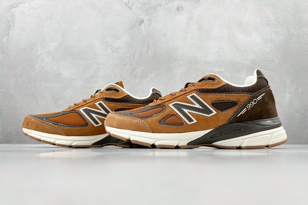 New Balance NB M990V4 series pure original classic retro versatile sports casual running shoes M990LL4