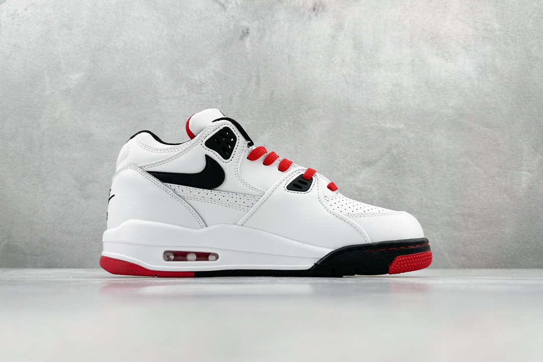 Nike Air Flight 89 ”White Black Red” aj4 upgraded version 306252-107