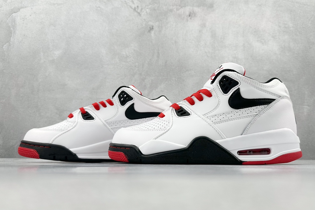 Nike Air Flight 89 ”White Black Red” aj4 upgraded version 306252-107