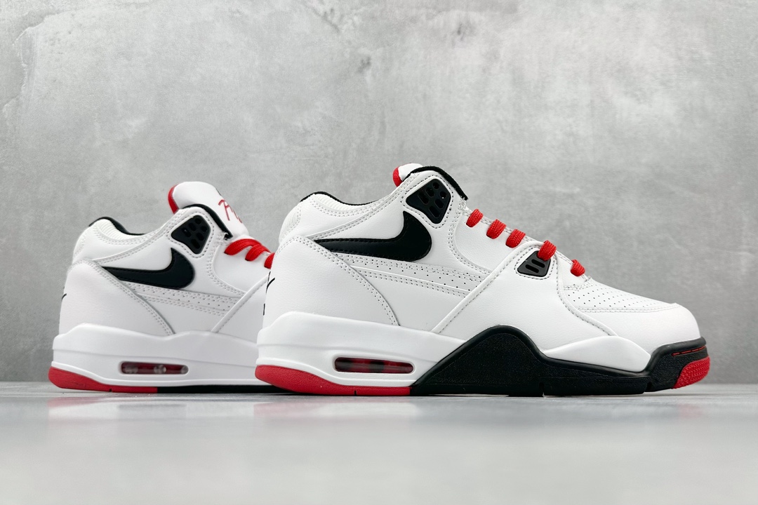 Nike Air Flight 89 ”White Black Red” aj4 upgraded version 306252-107