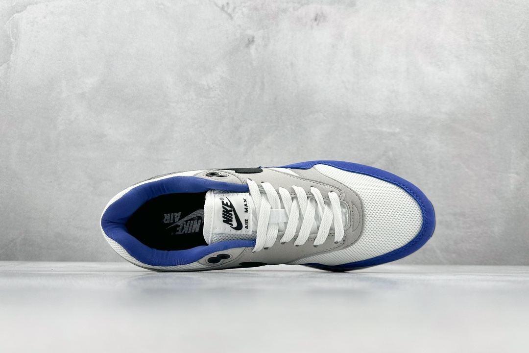 Nike Air Max 1 white black blue retro casual running shoes FD9082-100