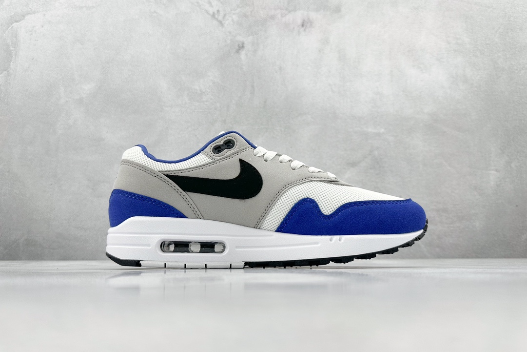 Nike Air Max 1 white black blue retro casual running shoes FD9082-100