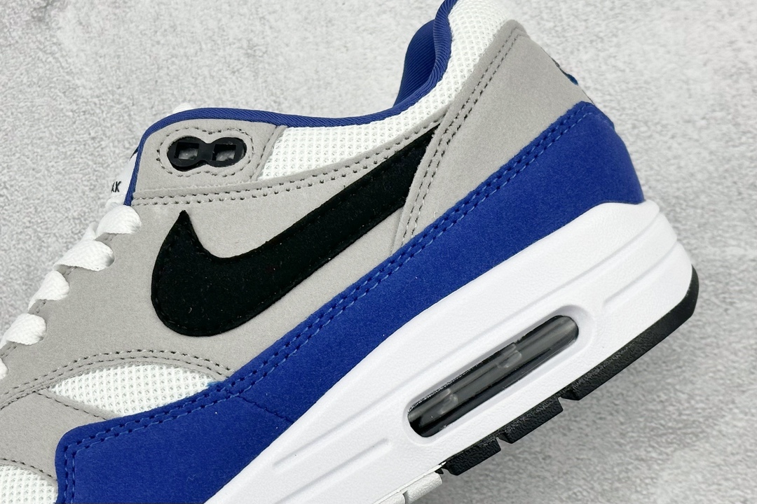 Nike Air Max 1 white black blue retro casual running shoes FD9082-100