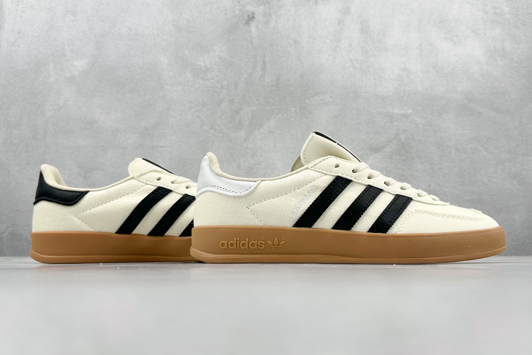 R Adidas Originals Gazelle White Clover Retro Casual Non-slip Wear-resistant Low-top Sneakers IG3677