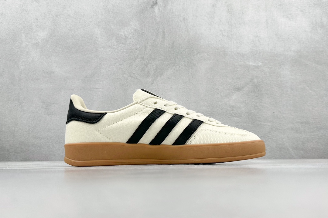 R Adidas Originals Gazelle White Clover Retro Casual Non-slip Wear-resistant Low-top Sneakers IG3677