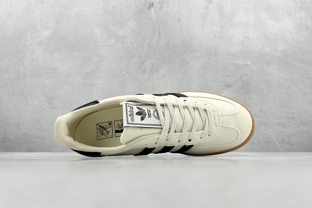 R Adidas Originals Gazelle White Clover Retro Casual Non-slip Wear-resistant Low-top Sneakers IG3677