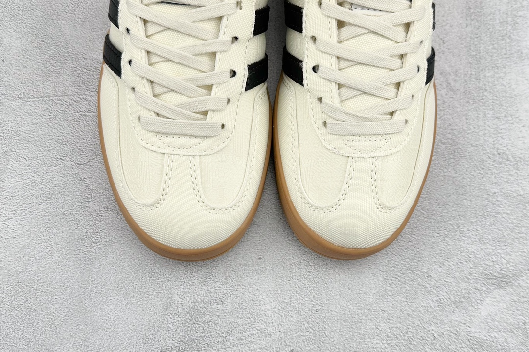 R Adidas Originals Gazelle White Clover Retro Casual Non-slip Wear-resistant Low-top Sneakers IG3677