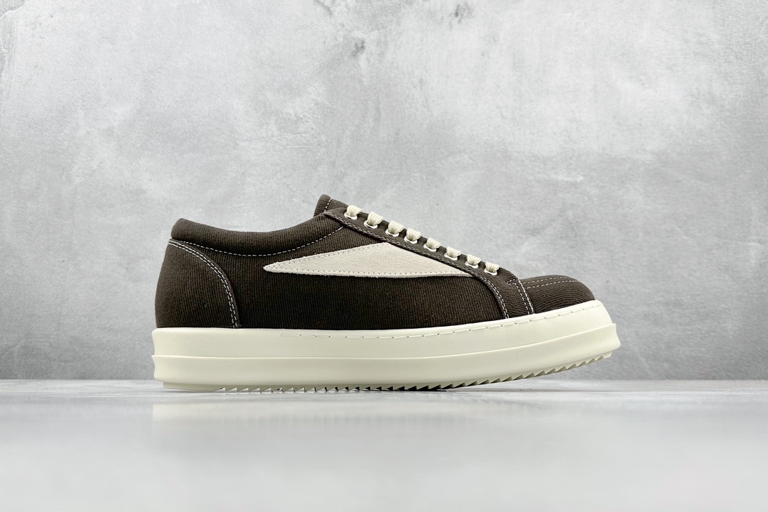 P Rickowens Canvas Black Coffee