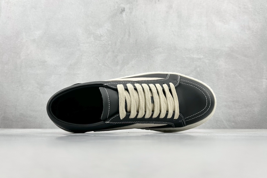 P Rickowens black leather surface distinguishes all versions on the market