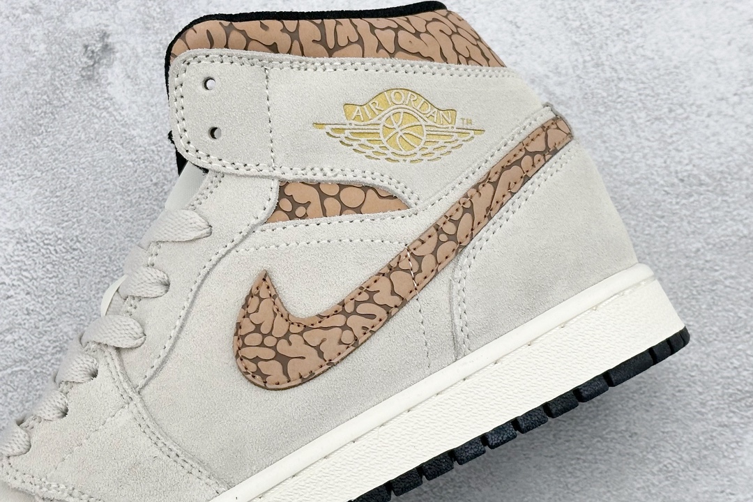 Air Jordan AJ1 Mid White Brown DZ4129-102