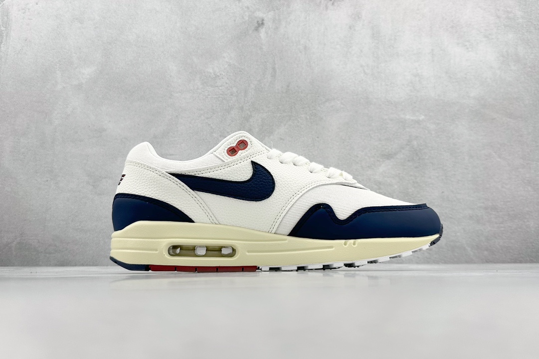 Nike Air Max 1 white, blue and yellow retro casual running shoes FD2370-110