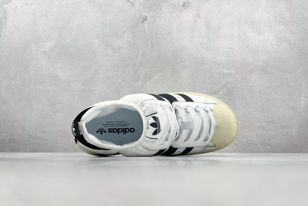 adidas Puffylette all-match single product adidas clover Puffylette bread shoes one-step slippers HP6697