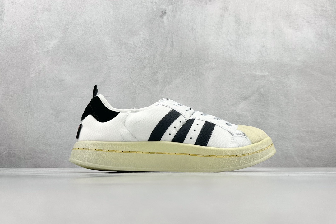 adidas Puffylette all-match single product adidas clover Puffylette bread shoes one-step slippers HP6697